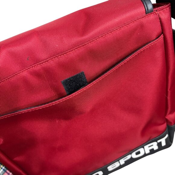 Y2K Polo Ralph Lauren Crossbody Bag 90s Spell Out American Flag M Preppy Sport - Picture 16 of 16